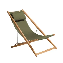 H55 vilstol teak, Sunbrella Heritage Leaf green^Skargaarden Clearance