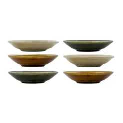 Frukostskålar-Nicolas Vahé Hala skål Ø9 cm 6-pack, Grön-gul-mocka