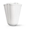 Hammershøi vas unfold, Vit, 20,5 cm^Kähler New