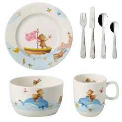 Happy as a Bear barnservis och bestick, 7 delar^Villeroy & Boch Best