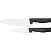 Knivset-Fiskars Hard Edge knivset kockkniv och grönsakskniv, 2 delar