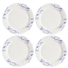 Assietter-Scandi Living Havspil assiett 21 cm 4-pack, blå-vit