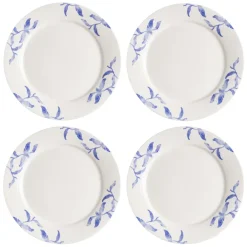 Havspil tallrik 28 cm 4-pack, blå-vit^Scandi Living Sale