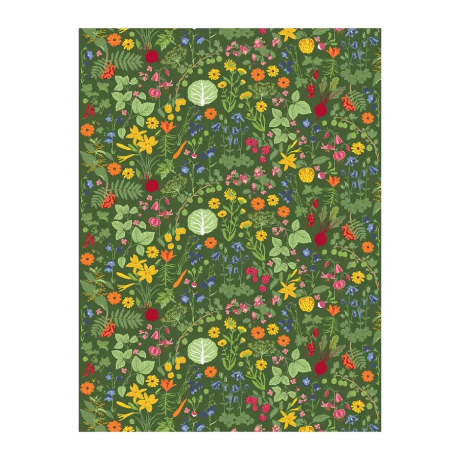 Tyger & Metervaror-Arvidssons Textil Hedemora tyg, Grön