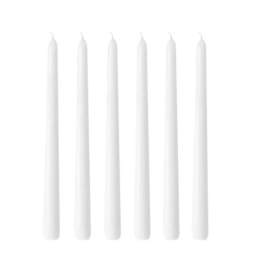 Ljus-Hilke Collection Herrgårdsljus 30 cm 6-pack, Vit glans