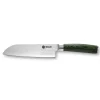 Santoku 67-lager Damaskus 18 cm, Grön^Hexclad New