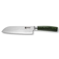 Santoku 67-lager Damaskus 18 cm, Grön^Hexclad New