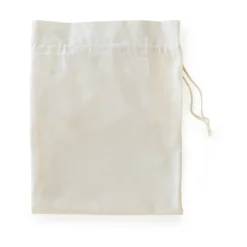 Tvättkorgar-Normann Copenhagen Hide Laundry Basket Cotton Liner tvättsäck, Off White