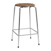 Barstolar-Fritz Hansen High Dot counter stool 4 ben, Valnöt-krom
