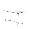 Utebord·Matbord Utomhus|Matbord Utomhus-Grythyttan Stålmöbler High Tech bord rektangulärt, Vit-varmförzinkat stativ