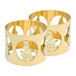 Servettringar & Servettställ-Hilke Collection Hilke X Mumin servettring Moominmamma 2-pack, Mässing