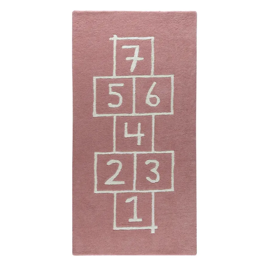 Hopscotch barnmatta, rosa^Kateha Outlet