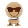 Träfigurer-Hoptimist Smiley Cool M figur, Raw oak