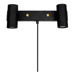 Sänglampor-Globen Lighting Hubble 2 vägglampa, Svart