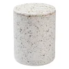 Förvaringsburkar-Humdakin Terrazzo vas med lock Ø13 cm, Red/Beige