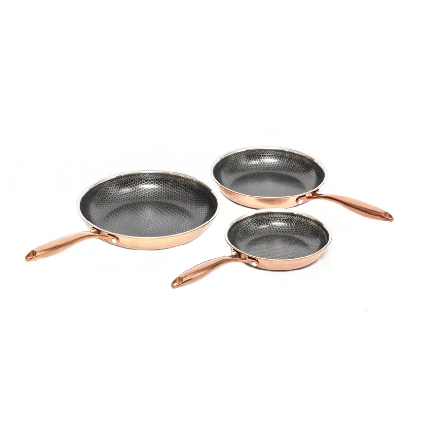 Santo stekpanneset hybrid coating 3-delar, Rose Gold^Hâws Outlet