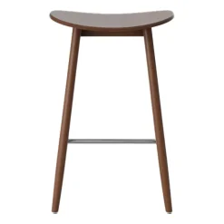 Icha barstol 65 cm, Valnötsbetsad bok^Massproductions Online