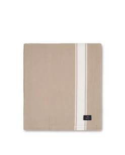 Icons Cotton Herringbone duk 150x250cm, Vit-blå^Lexington Hot