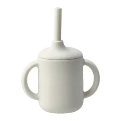 Idun mugg med sugrör silikon 120 ml, Vanilla^Scandi Living Clearance