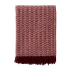 Ullplädar & Ullfiltar-Klippan Yllefabrik Ilse ullpläd 130x200 cm, Rust-pink