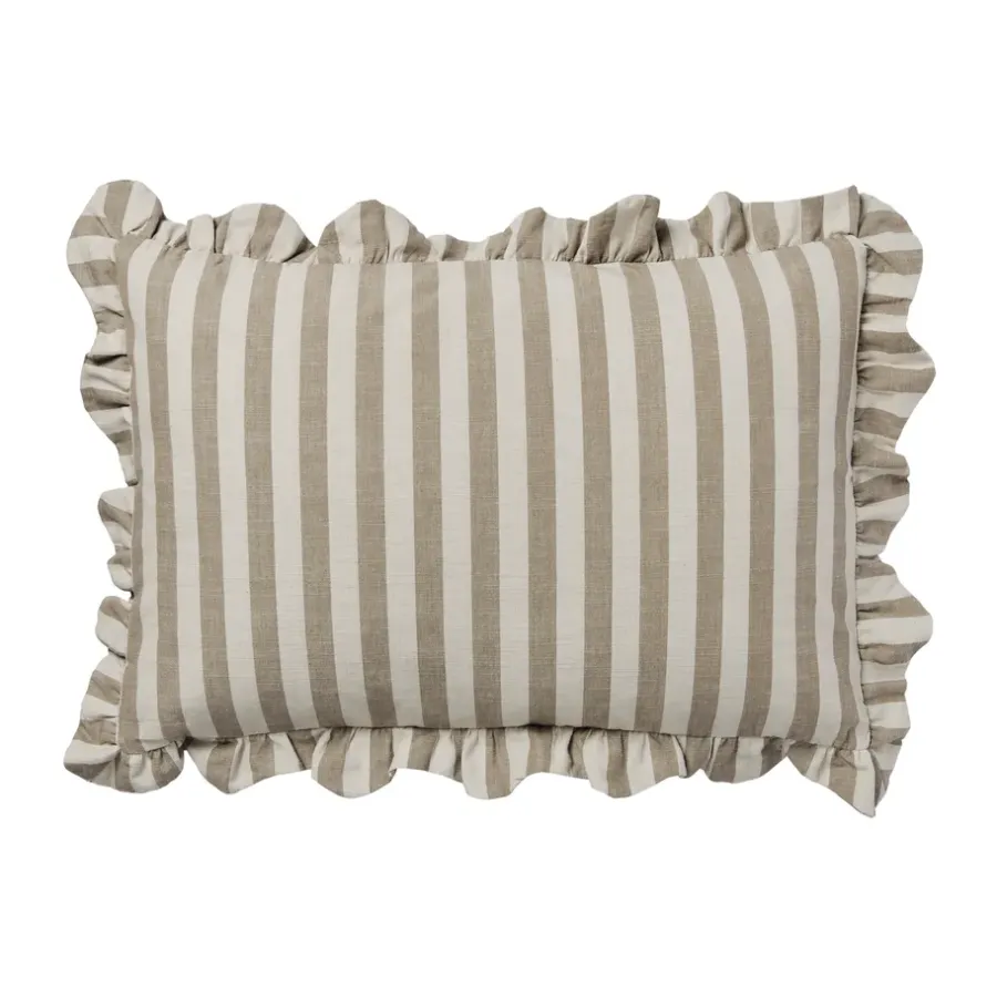 Ina kuddfodral, Brown kelp-castle beige, 40x60 cm^Broste Copenhagen Clearance
