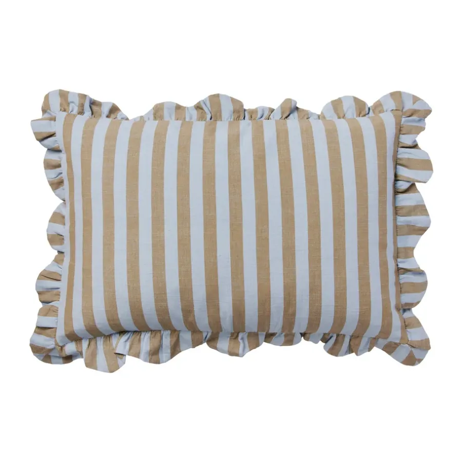 Ina kuddfodral, Dusty blue-brown kelp, 40x60 cm^Broste Copenhagen