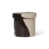 Förvaringsburkar-Ferm Living Inlay förvaringsburk Ø9,8 cm, Sand-brown