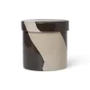Inlay förvaringsburk Ø14,5 cm, Sand-brown^Ferm Living Outlet
