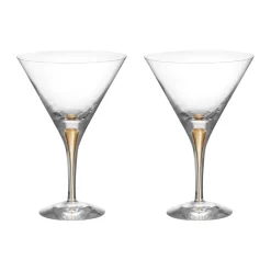 Cocktailglas|Drinkglas-Orrefors Intermezzo martiniglas 25 cl 2-pack, Guld
