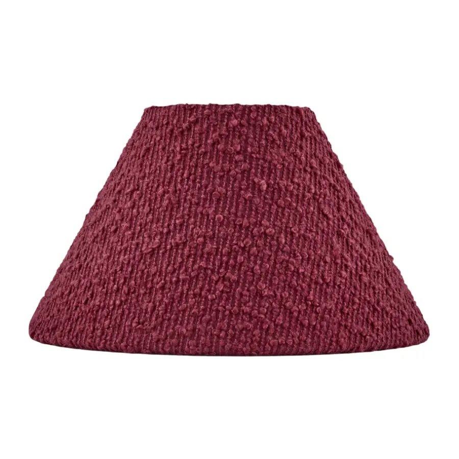 Lampskärmar-Globen Lighting Iris 20 lampskärm, Bouclé burgundy