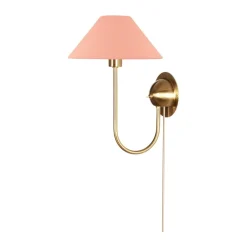 Läslampor|Vägglampor-Globen Lighting Iris vägglampa, Blush