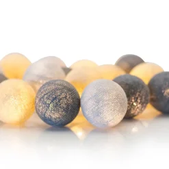 Ljusslingor & Dekorationsbelysning-Irislights Greige, 35 bollar