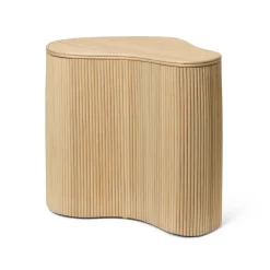Avlastningsbord & Sidobord-Ferm Living Isola sidobord med förvaring, Natural
