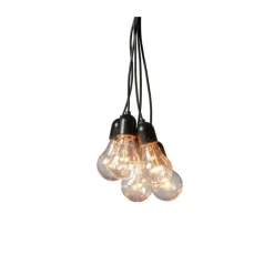 Ljusslingor & Dekorationsbelysning-Konstsmide Istappsslinga 20 ljus 40 cm, Svart