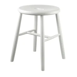 Pallar-FDB Møbler J27 pall, Beech white painted