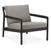 Loungemöbler·Loungefåtöljer & Utefåtöljer|Loungefåtöljer & Utefåtöljer-Ethnicraft Jack outdoor loungefåtölj svartbetsad teak, Mocha