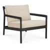 Jack outdoor loungefåtölj svartbetsad teak, Natural^Ethnicraft Sale