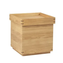 Avlastningsbord & Sidobord-Kristina Dam Studio Japanese brickbord 44x44 cm, dark oak, small