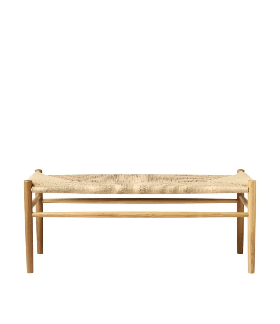 Bänkar-FDB Møbler J83B 37x100 cm bänk, Oak nature lacquered-nature