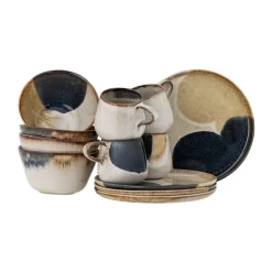 Serviser & Startset-Bloomingville Jules frukostset 12 delar, Grå