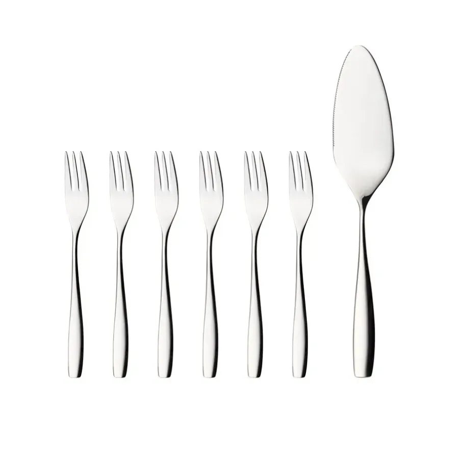 Tårtspadar-Hardanger Bestikk Julie tårtset 7 delar, Rostfritt stål