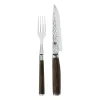 Grillbestick-KAI Shun Premier kniv & gaffel set, Krom-brun