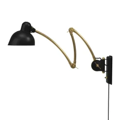 Vägglampor-Fritz Hansen Kaiser Idell 6559-W vägglampa, Matt black-brass