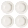 Djupa Tallrikar-Scandi Living Kalk djup tallrik 23 cm 4-pack, vit