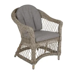 Kamomill karmstol med sitt- och ryggdyna, Beige-sand^Brafab Outlet