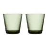 Dricksglas-Iittala Kartio dricksglas 21 cl 2-pack, Tallgrön