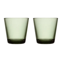 Dricksglas-Iittala Kartio dricksglas 21 cl 2-pack, Tallgrön