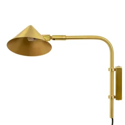 Sänglampor|Vägglampor-Watt & Veke Kelly vägglampa kort arm, Guld