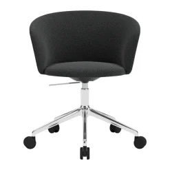 Kontorsstolar & Skrivbordsstolar-Hem Kendo Swivel kontorsstol med 5 hjul, Graphite-polished aluminium