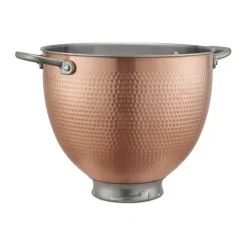 Tillbehör Köksmaskiner-KitchenAid skål dubbla handtag 4,7 L, Hammered copper